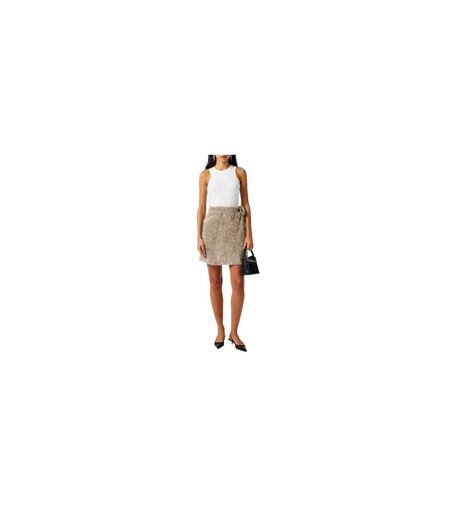 Womens/ladies Metallic Knitted Mini Skirt Gunmetal Never Fully Dressed