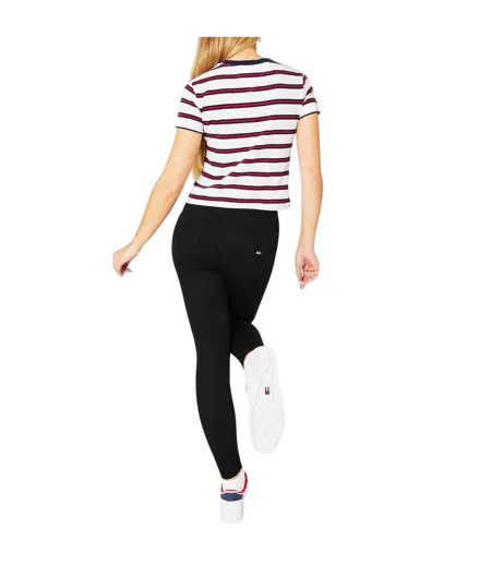 Womens/ladies High Rise Super Skinny Jeans Black Tommy Jeans