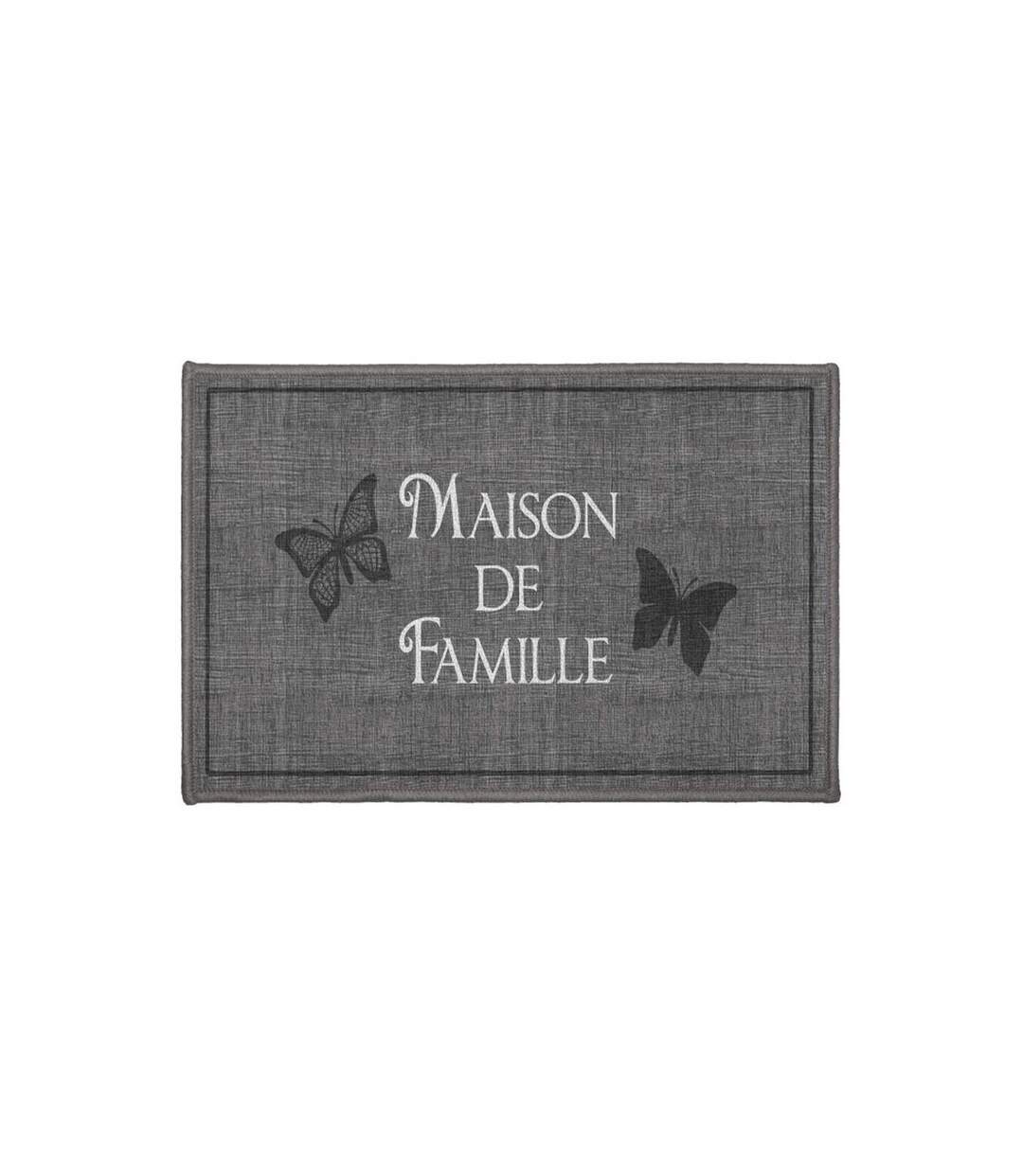 Tapis Rectangle Familia 40x60cm Gris-1