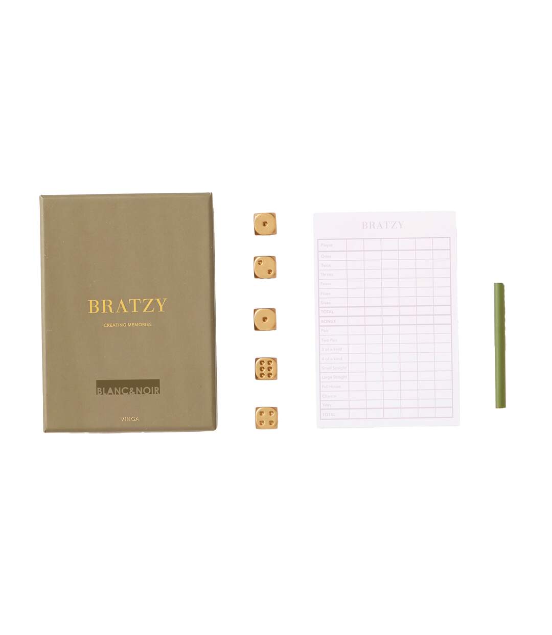 Bratzy dice game one size green Vinga-1