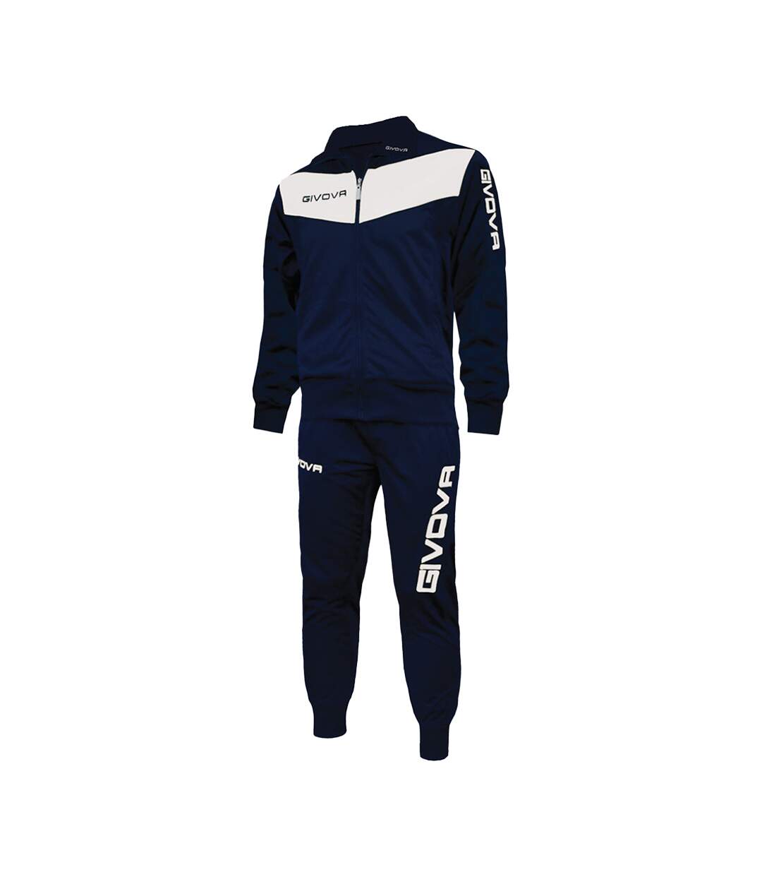 Ensemble De Survêtement Tuta Visa Homme Bleu Marine Blanc Givova-2