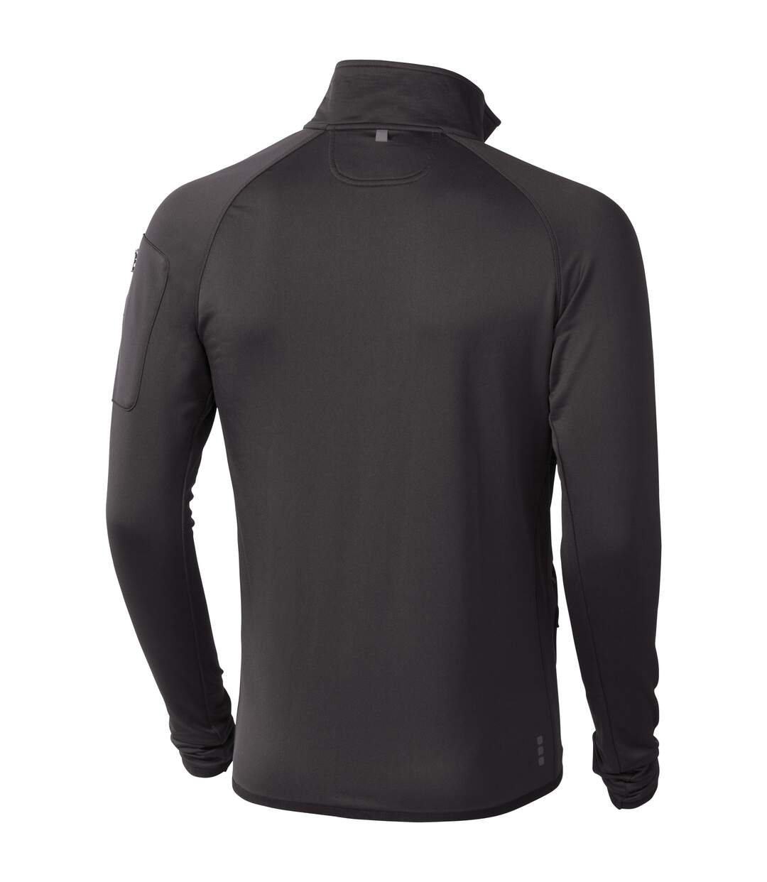 Elevate Mens Mani Power Fleece Full Zip Jacket (Solid Black) - UTPF1942