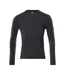 T-shirt Manches Longues Crossover Homme Noir Mascot-1