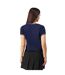 Womens/ladies Slim Crop Top Navy White Jack Wills-3