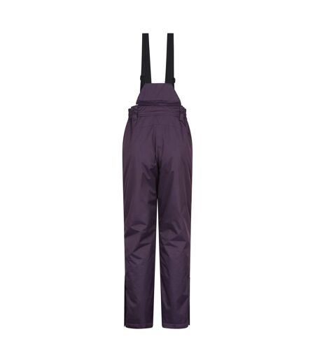 Womens/ladies Moon Ii Ski Trousers Dark Purple Mountain Warehouse