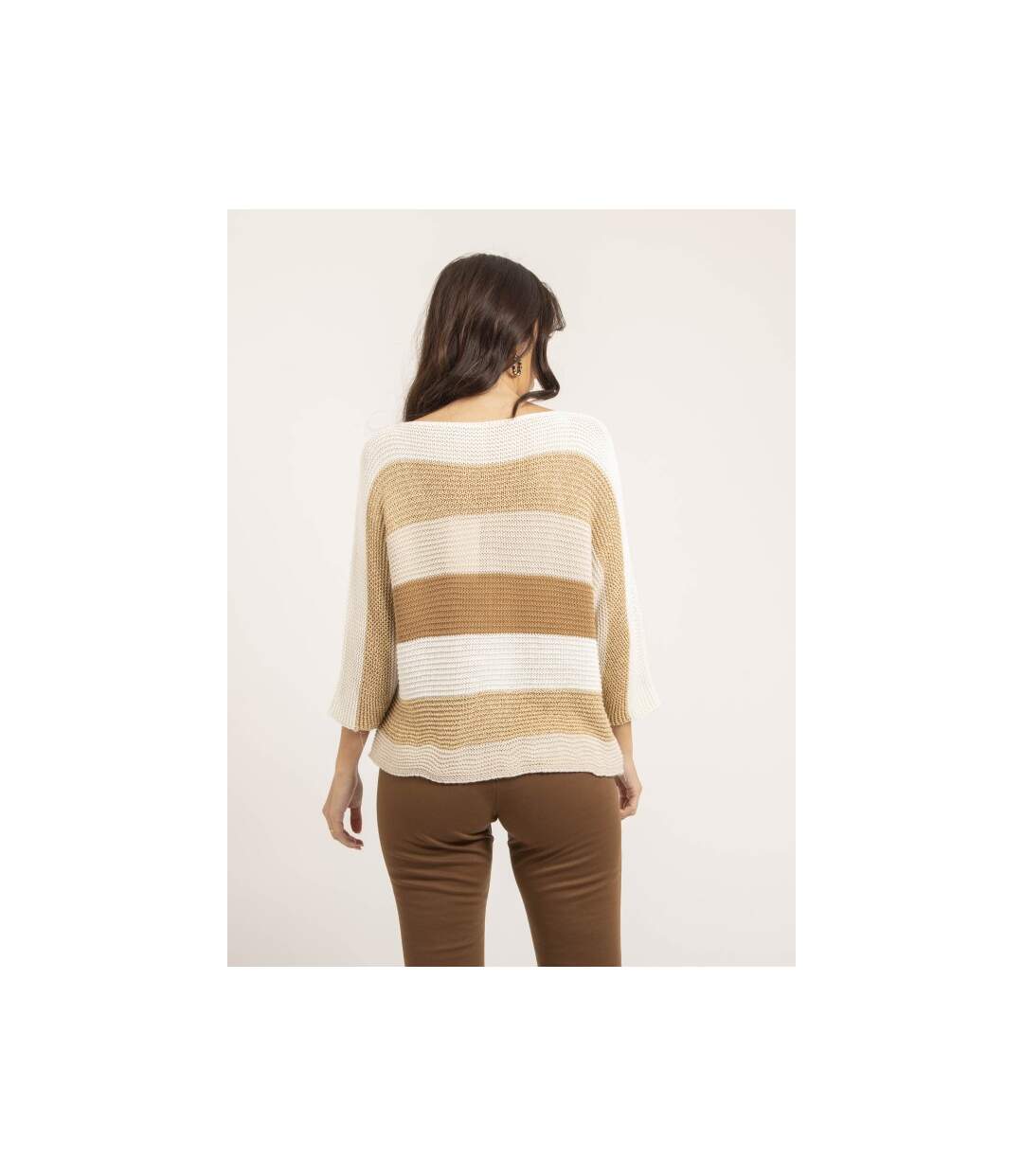 Pull léger col rond rayures KLAO - Dona X Lisa-2