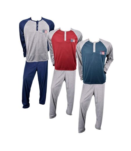 Pyjama Homme Long SWEET SECRET Q2763 POLO SPORT BLEU