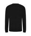 AWDis Mens Long Sleeve Tri-Blend T-Shirt (Solid Black) - UTPC2975-2