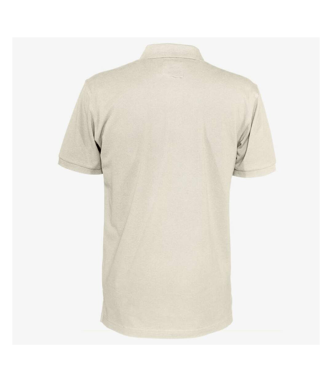 Polo homme blanc cassé Clique-2