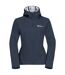 Womens/ladies Breathable Soft Shell Jacket Blue Jack Wolfskin-2