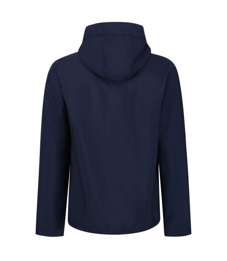 Mens Venturer 3 Layer Hooded Soft Shell Jacket Navy French Blue Regatta
