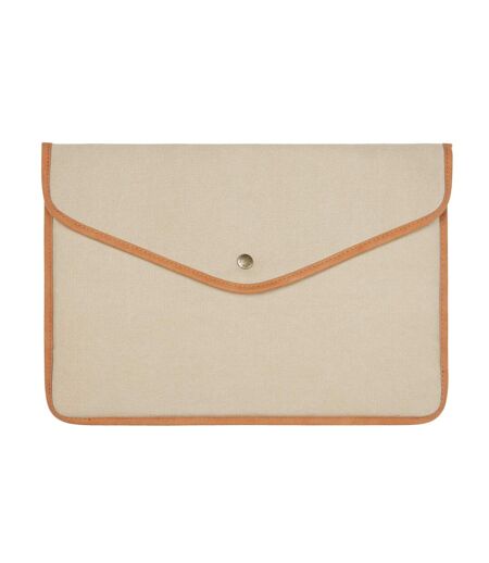 Bosler canvas recycled laptop sleeve one size beige Vinga