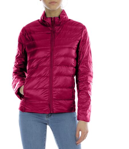 Doudoune femme légère couleur fushia - Manches longues