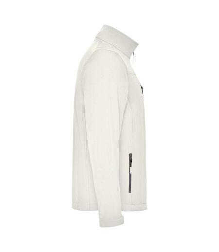 Mens antartida soft shell jacket pearl white Roly