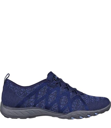 Womens/ladies breathe easy infi-knity trainers navy Skechers