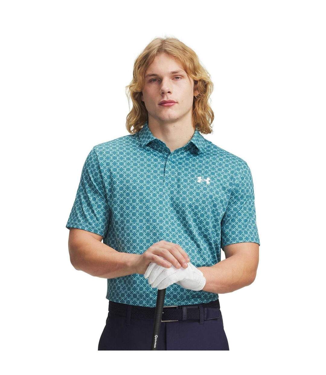 Polo Motif/style Crabe Matchplay Homme Bleu Blanc Under Armour-1