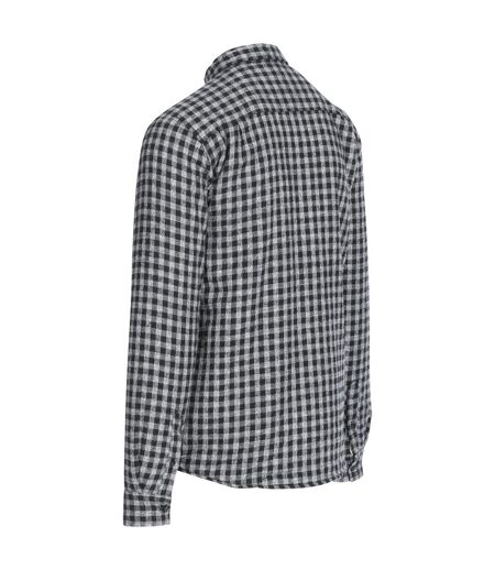 Trespass Mens Sheedacallee Checked Cotton Shirt (Black) - UTTP6353