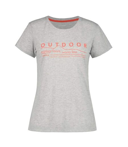 T-shirt Belcher Femme Gris Orange Icepeak