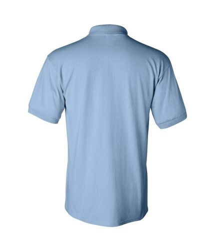 Gildan Adult DryBlend Jersey Short Sleeve Polo Shirt (Light Blue)