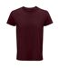 Mens crusader organic t-shirt burgundy SOLS