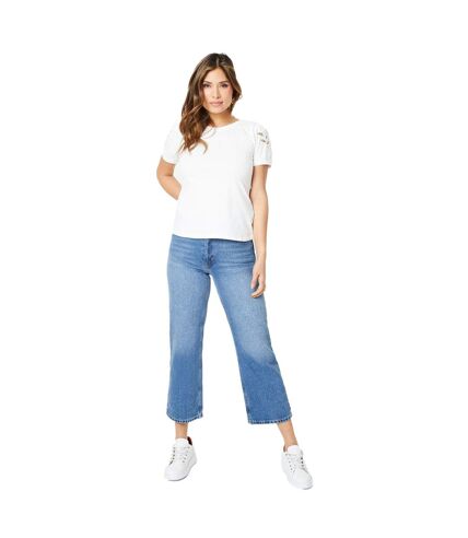 T-shirt femme blanc cassé Principles