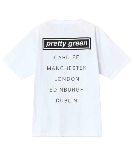 T-shirt Motif/style Tour Porsche Live Forever Homme Blanc Pretty Green