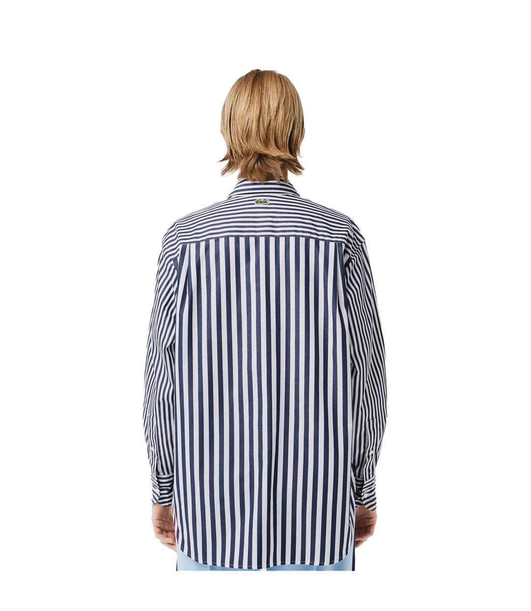 Chemise Motif/style À Rayures Bandier Femme Bleu Marine Lacoste-3