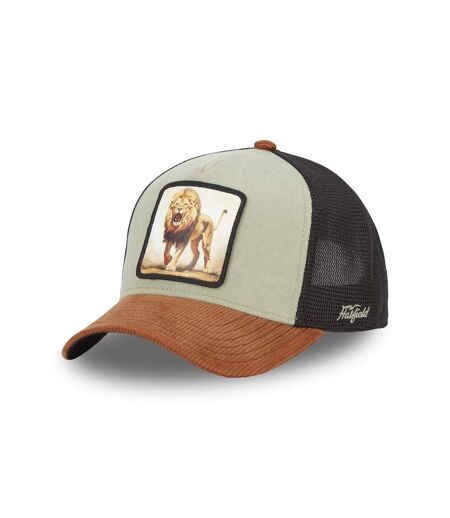 Casquette trucker avec filet souple en coton avec patch Lion Hatfield