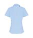 Premier Womens/Ladies Stretch Short-Sleeved Formal Shirt (Pale Blue)