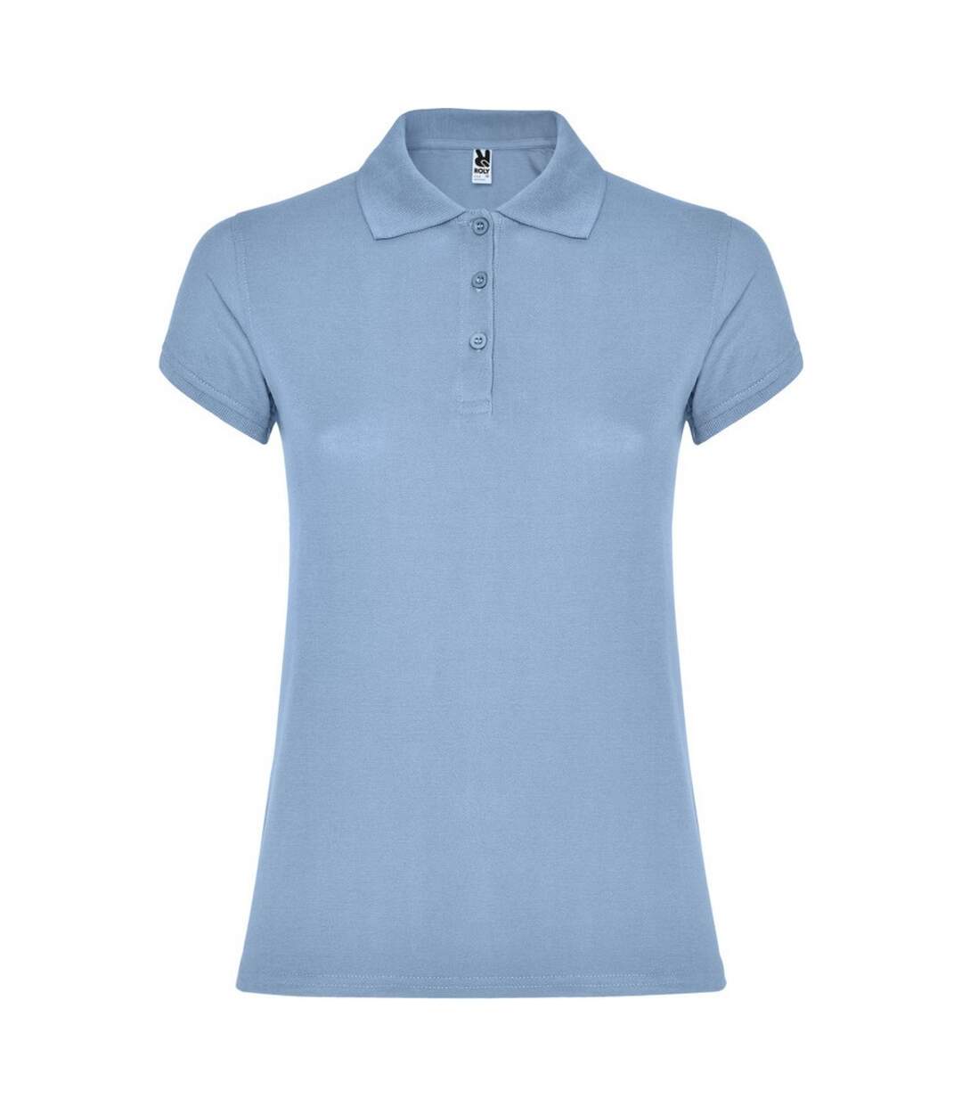 Polo star femme bleu ciel Roly