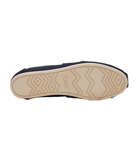 Womens/ladies Alpargata Slip-on Shoes Navy Toms