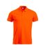 Mens Manhattan Visibility Polo Shirt Visibility Orange Clique-1