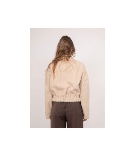 Blouson court en maille poil long boutonné UVINA - Dona X Lisa
