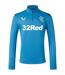 Mens Rangers Fc Quarter Zip Training Fleece Top Blue Deep Blue Castore-1