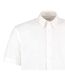 Chemise À Boutons Manches Courtes Workforce Homme Blanc Kustom Kit-2