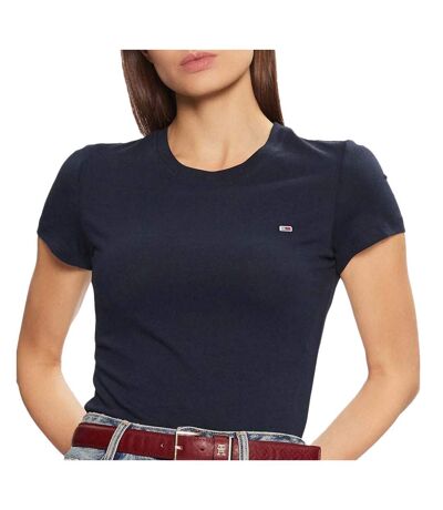 T-shirt marine femme tommy hilfiger dw0dw20459 - l