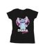 Disney Femmes/Les femmes Lilo And Stitch Ohana Forever Heart - T-shirt en coton (Noir) - UTBI25803-1