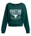 Womens/ladies Project Rock Terrycloth Relaxed Fit Sweatshirt Blue Under Armour-2