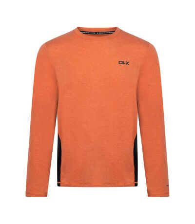Mens Charlie Long-sleeved T-shirt Burnt Orange Marl Trespass