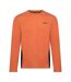 Mens Charlie Long-sleeved T-shirt Burnt Orange Marl Trespass-1