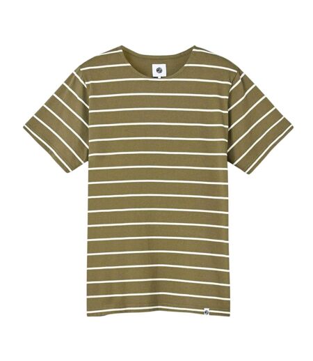 T-shirt Motif/style À Rayures Homme Vert Kaki Pretty Green