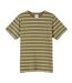 T-shirt Motif/style À Rayures Homme Vert Kaki Pretty Green-2