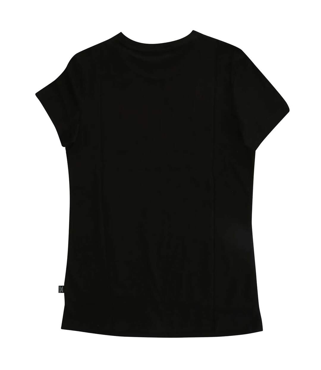 Womens/ladies Small Logo T-shirt Black Essentials-3