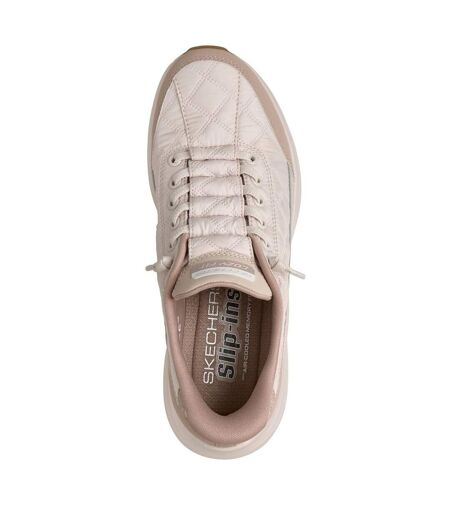 Womens/ladies Foam Trainers Natural Skechers