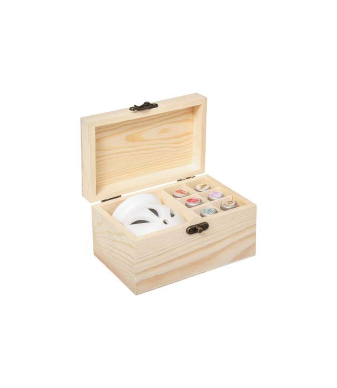 Coffret Senteur Parfumé 10 Pièces Bois 15cm Beige-1