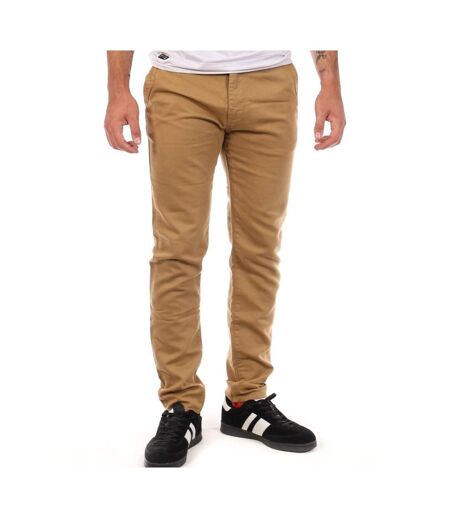 Pantalon toile marron homme freeman t. porter gino