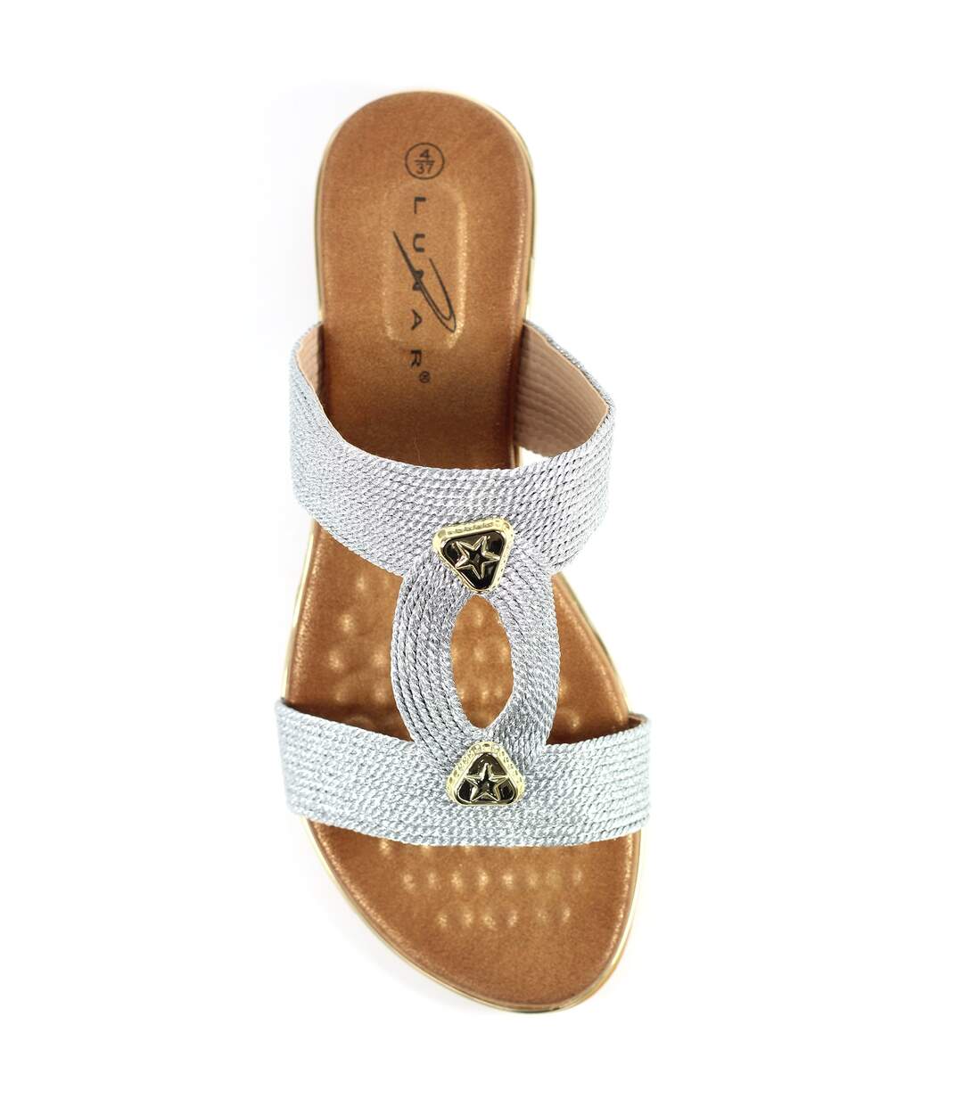 Sandales Calow Femme Argenté Lunar-4