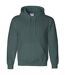 Gildan Heavyweight DryBlend Adult Unisex Hooded Sweatshirt Top / Hoodie (13 Colours) (Forest Green)