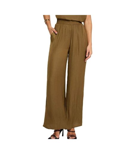 Pantalon fluide/toile kaki morgan pwenda