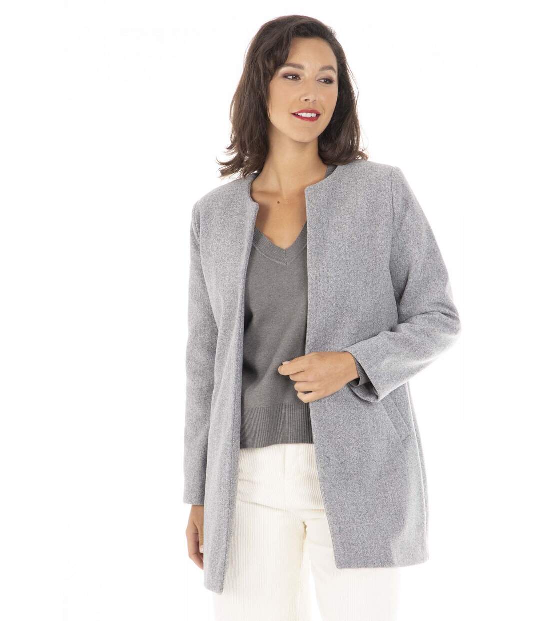 Manteau ELIE Gris-1